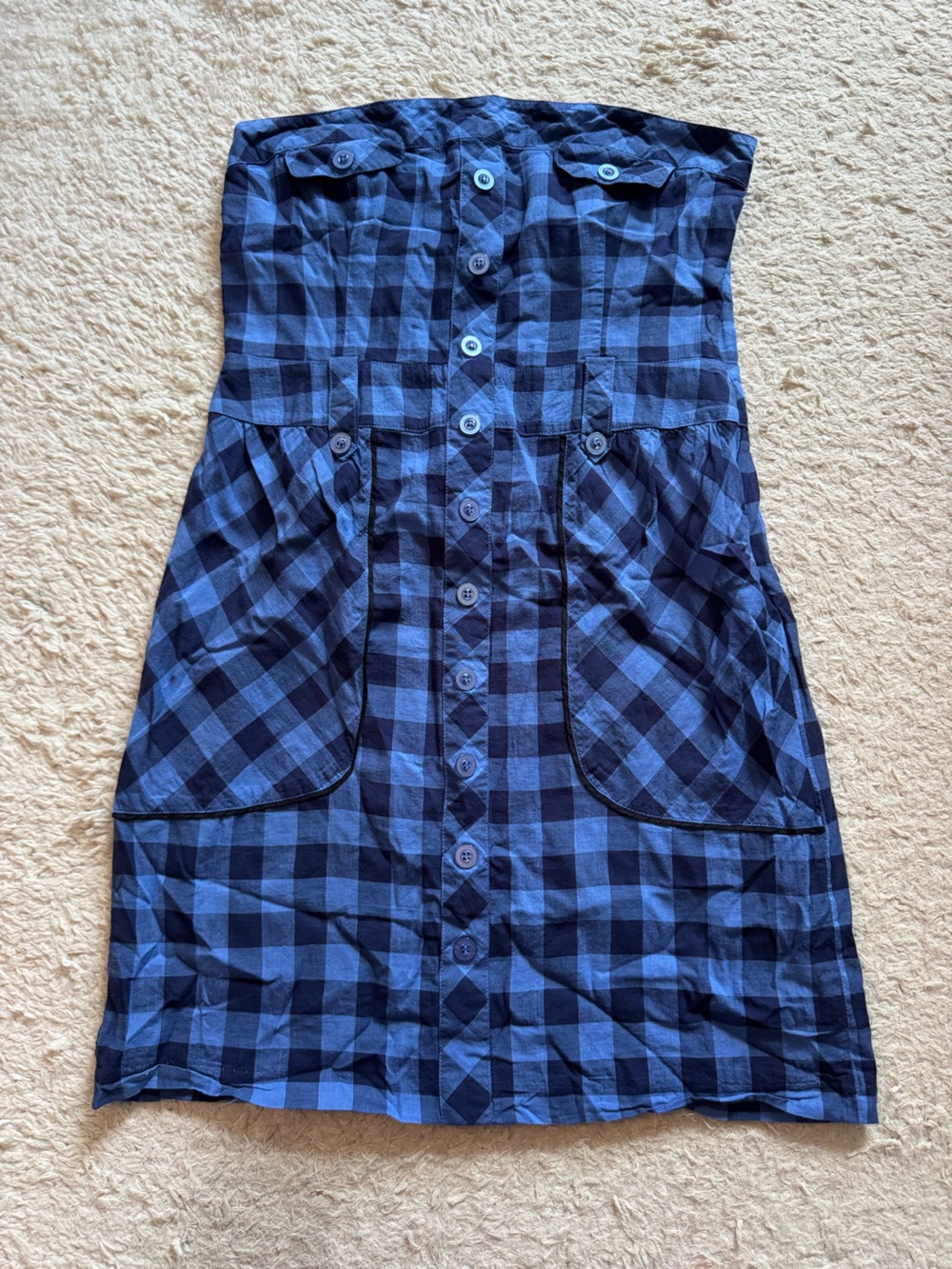 Y2K mini plaid dress